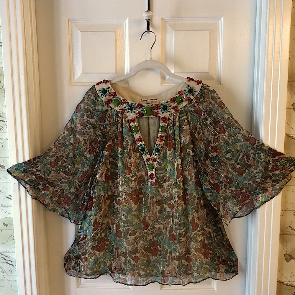 Nanette Lepore Beaded Blouse!